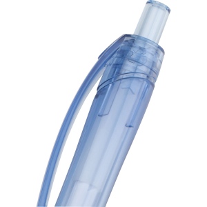 Stylo à bille transparent avec clip incurvé WIKTORIA 6