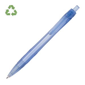 Stylo à bille transparent avec clip incurvé WIKTORIA
