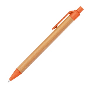 Stylo à bille en paille de blé et bambou FABIANA 25