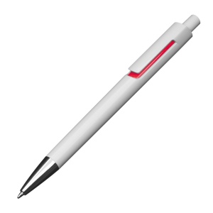 Stylo bille blanc avec applications colorées DEAN 4