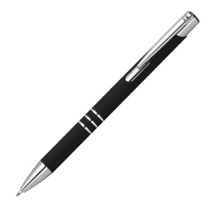 Stylo à bille avec surface caoutchoutée CONSTANZE