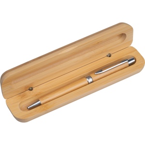 Stylo bille twist en bambou dans un étui ROSEMARY 3