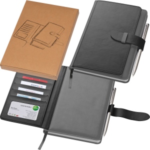 Carnet A5 avec fonction porte-cartes MARTIN 4