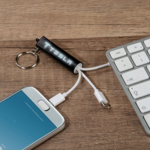 Porte-clés avec câble de recharge LED LANA 3