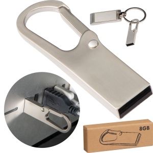 Clé USB métal avec mousqueton 8GO DONALD 2