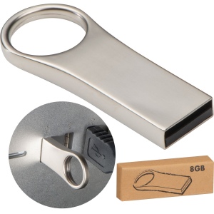 Clé USB en métal d'une capacité de 8 GO ROSEMARIE 2