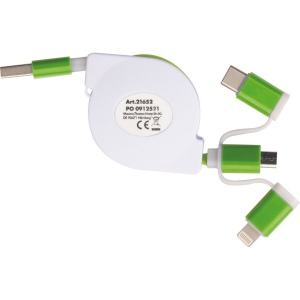 Câble de recharge extensible avec 3 prises NICO 31