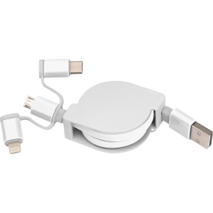 Câble de recharge extensible avec 3 prises NICO 5