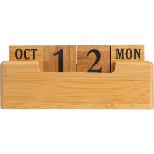 Calendrier de bureau en bambou ANNABELLE 9