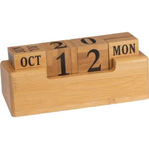 Calendrier de bureau en bambou ANNABELLE 2