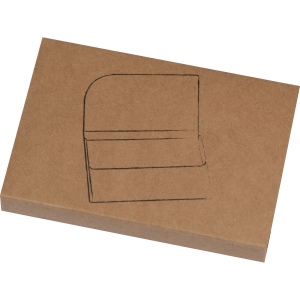 Porte-cartes en métal avec surface en liège ROBERTO 9