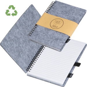 Carnet en feutrine RPET BRENDA 2