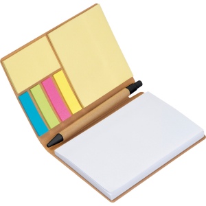 Carnet avec stylo à bille et notes adhésives LORRAINE 4