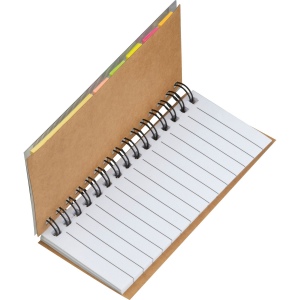 Set de notes adhésives avec bloc-notes à spirales ZOE 4