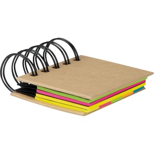 Petit carnet spirales avec index adhésifs BENEDYKTA 10