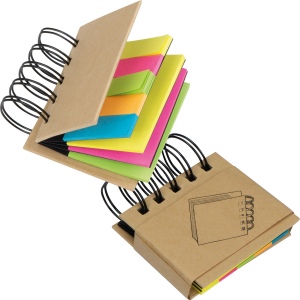 Petit carnet spirales avec index adhésifs BENEDYKTA