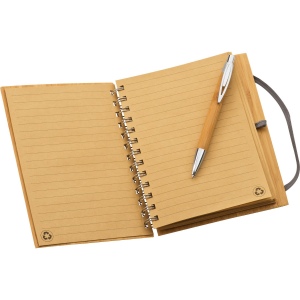 Carnet A5 avec couverture bambou FRANCESCA 4