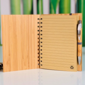 Carnet A5 avec couverture bambou FRANCESCA 9