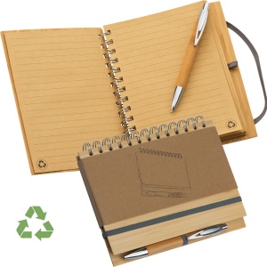 Carnet A5 avec couverture bambou FRANCESCA