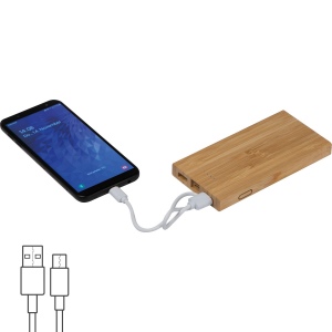 Chargeur en bambou SAMANTHA 2
