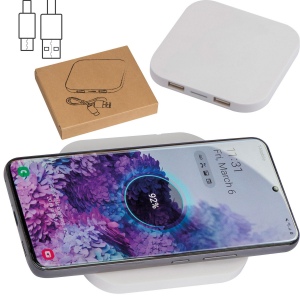 Chargeur sans fil avec 2 ports USB GERLINDE