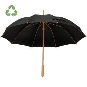 Parapluie avec poignée en bambou LENI