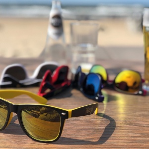 Lunettes de soleil bicolor et verres étamés ILONA 32