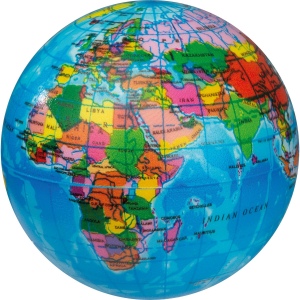 Balle anti-stress globe RAPHAEL 3