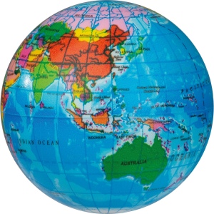 Balle anti-stress globe RAPHAEL 4