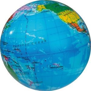 Balle anti-stress globe RAPHAEL 5
