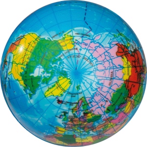 Balle anti-stress globe RAPHAEL 7