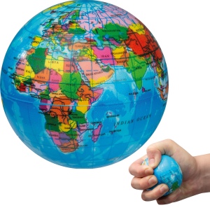 Balle anti-stress globe RAPHAEL