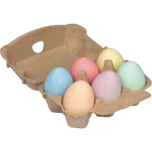 Oeufs en craie dans une boîte en carton GIZELA 3