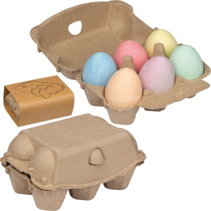Oeufs en craie dans une boîte en carton GIZELA