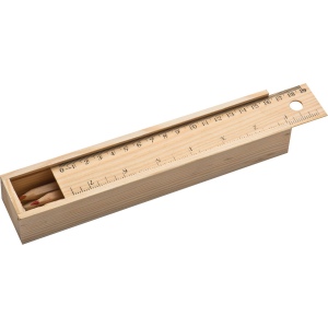 Coffret en bois avec crayons de couleurs ADELE 4