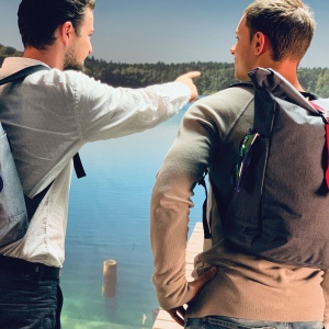 Sac à dos avec applications colorées MAURICIO 26
