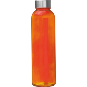 Bouteille transparente avec couvercle gris EUGEN 19