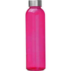 Bouteille transparente avec couvercle gris EUGEN 22