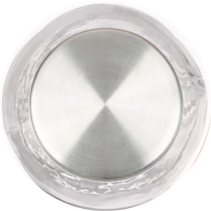 Bouteille transparente avec couvercle gris EUGEN 26
