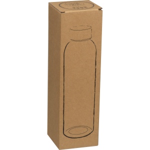 Bouteille transparente avec couvercle gris EUGEN 15