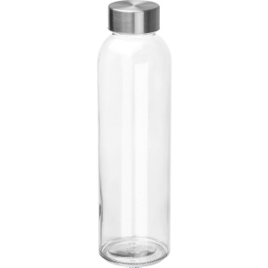 Bouteille transparente avec couvercle gris EUGEN 7