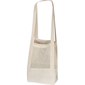 Sac en coton avec partie crochetée BENEDIKT