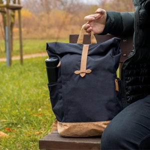 Sac à dos RPET avec base en liège DAGMAR 9