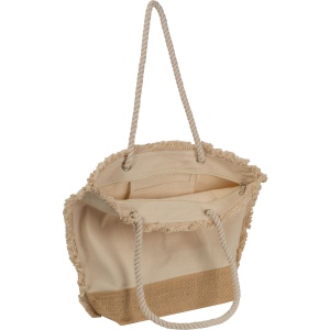 Sac de plage avec fond en jute et cordelette RICARDA 3