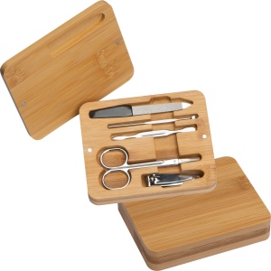 Set de manucure dans un étui en bambou CANDACE