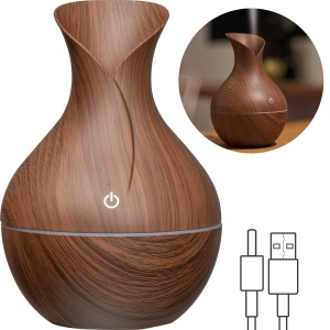 Humidificateur d'air, bois foncé MICHALINA 2