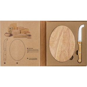 Set pour fromage avec plateau en bois EMILIO 6
