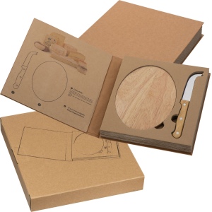 Set pour fromage avec plateau en bois EMILIO 2