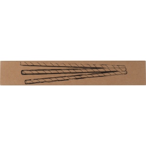 Lot de 10 pailles en papier LINA 12