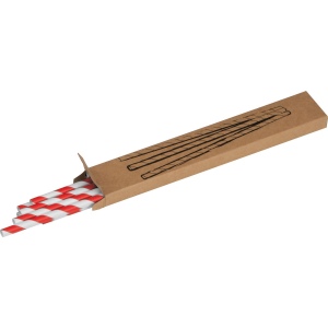 Lot de 10 pailles en papier LINA 4